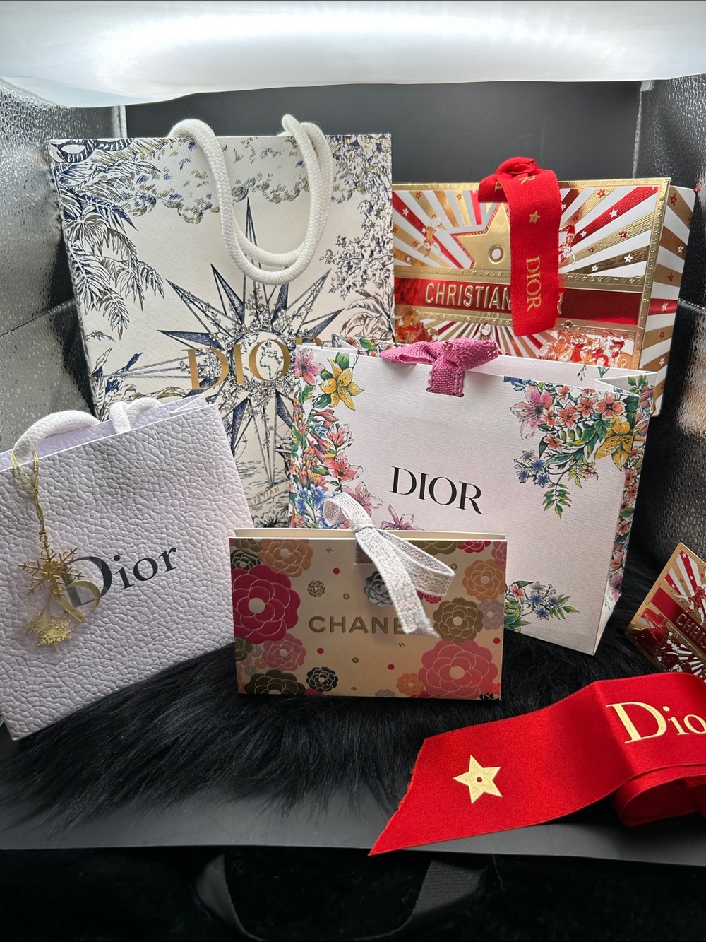 DIOR or other Luxe GIFT BAGS, choose (1) - Picture 1 of 15